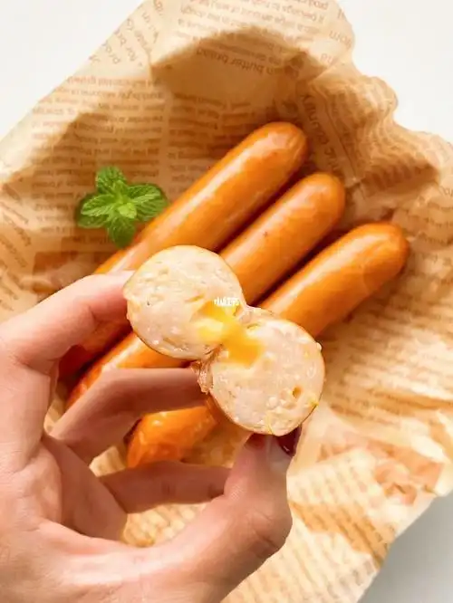 快手美食让我爱不释手的爆浆芝士肠78