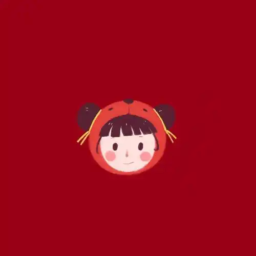 红色喜庆小头像