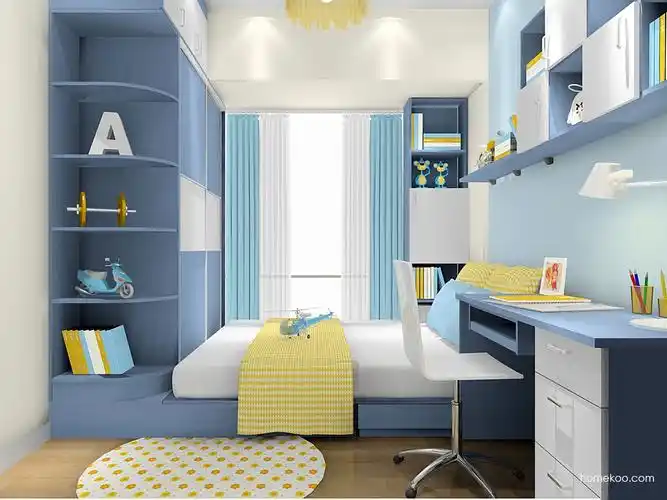 8平方以下男孩儿童房家具儿童房家具装修效果图套餐b17597_新居网