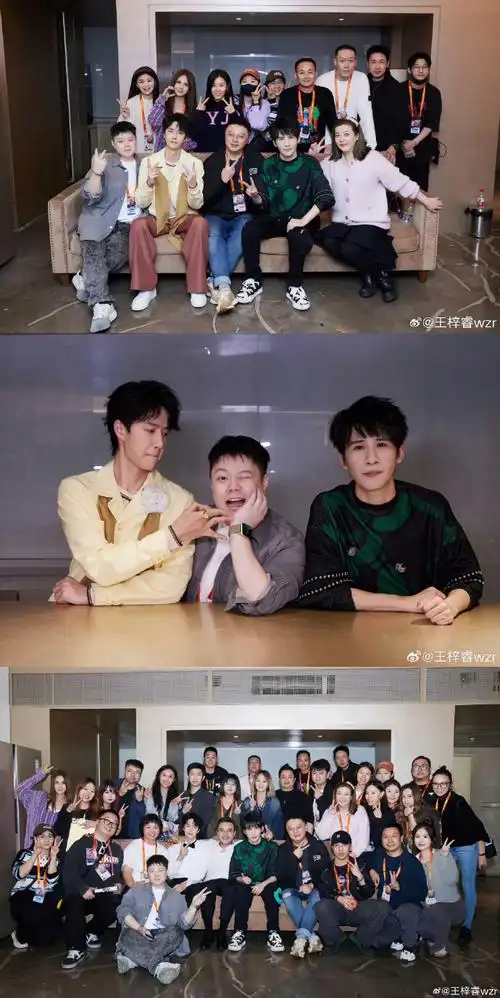 王一博早期与素人合照##王一博