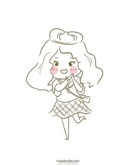 女孩简笔画可爱萌教程8张可爱的小女生手绘简笔画头像笔画简笔画卡通