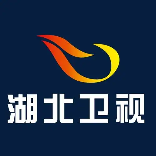 红色渐变湖北卫视logo标志