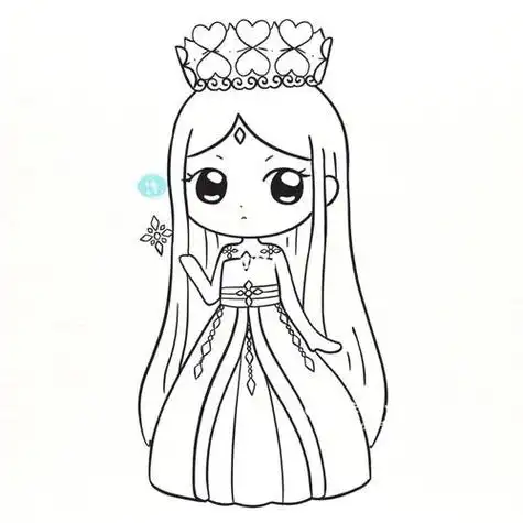 冰公主简笔画-简笔画-369作文网