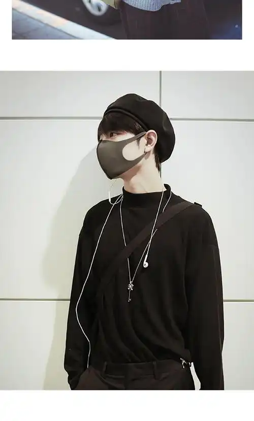 盛世尼曼肖战王一博明星同款黑色贝雷帽子女秋冬日系男韩版潮夏天画家