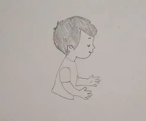 人物的简笔画 小男孩的画法-简笔画大全-魔术铺