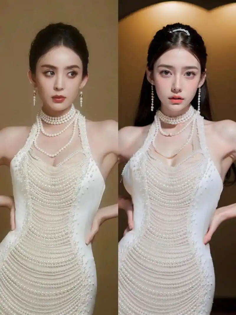 当ai挑战女明星的红毯造型-古力娜扎.#礼服 #古力娜扎 # - 抖音