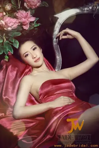 李舒桐婚纱大片 高贵大气显苗条身材(组图)