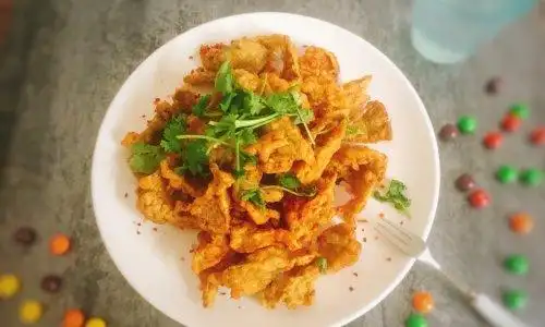 干炸蘑菇的做法