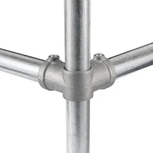 25/32mm镀锌管连接件服装展示架货架接头腊肉架配件弯头三通铁管