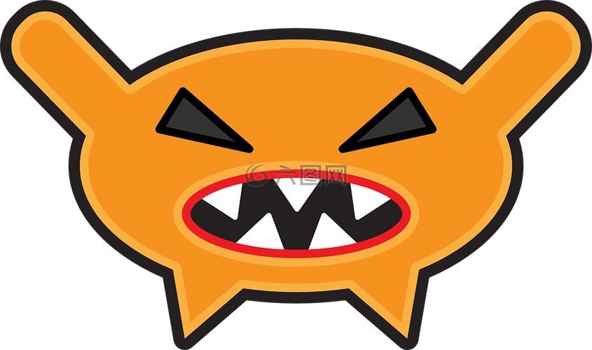 怪物,牙齿,可怕