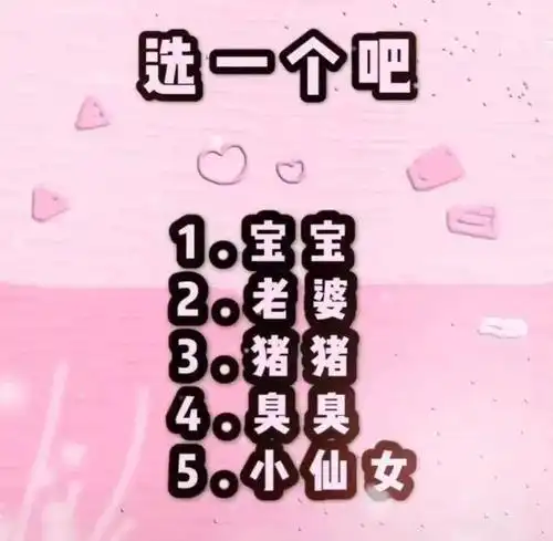 选一个吧,愿赌服输