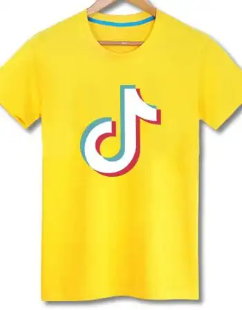 儿童爱心抖音t恤红人抖音同款t恤衫抖音音乐衣服符号周边男女短袖