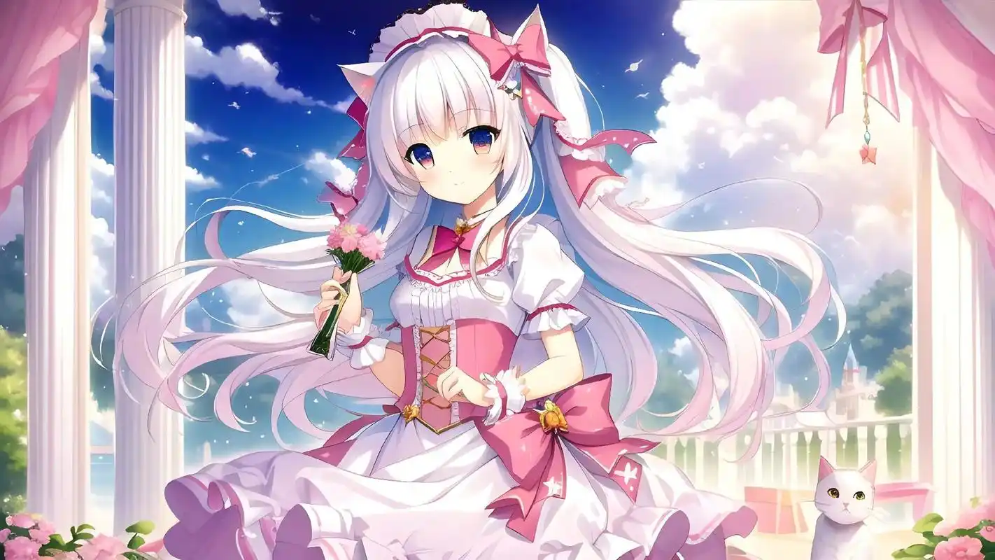 动漫少女壁纸#美女 #二次 - 抖音