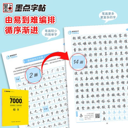 正版墨点字帖衡水体中文字帖楷书7000常用字正楷初学者硬笔书法教程