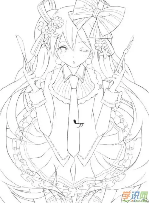 简易人物铅笔画素描图片