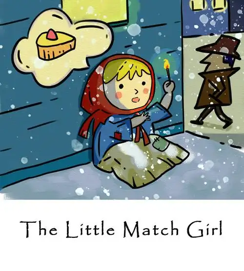 卖火柴的小女孩|插画|儿童插画|z87813395 - 原创作品 - 站酷 (zcool)