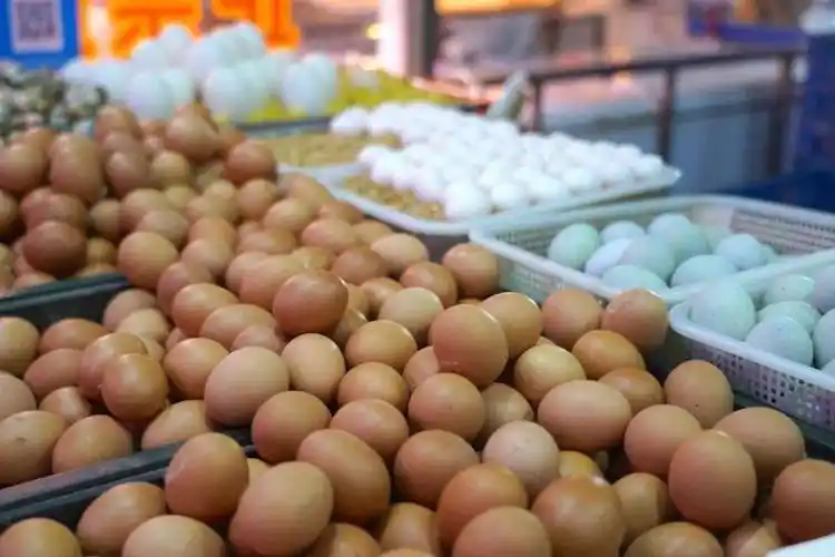 4元/斤小淘姐走访了农贸市场发现鸡蛋价格普遍都在5元一斤草鸡蛋更是