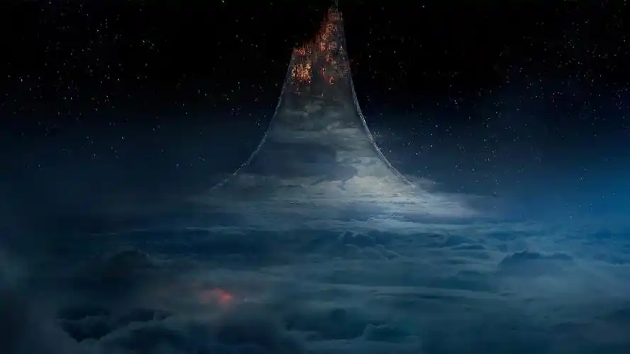 科幻夜幕降临光环4k壁纸