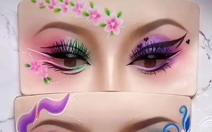 彩绘眼妆练习板 新手必入可反复使用!