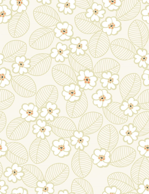 小清新春季碎花背景矢量图素材