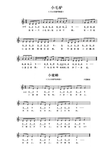 儿歌电子琴简谱 小孩儿学电子琴 简谱.doc 31页