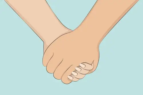 女人,卡通,男人,矢量,手牵手矢量图素材_id:351293151