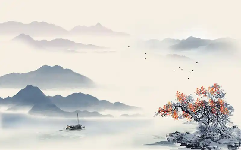a052328水墨 - 中国壁画网-壁画_电视背景墙_沙发背景墙_壁画素材