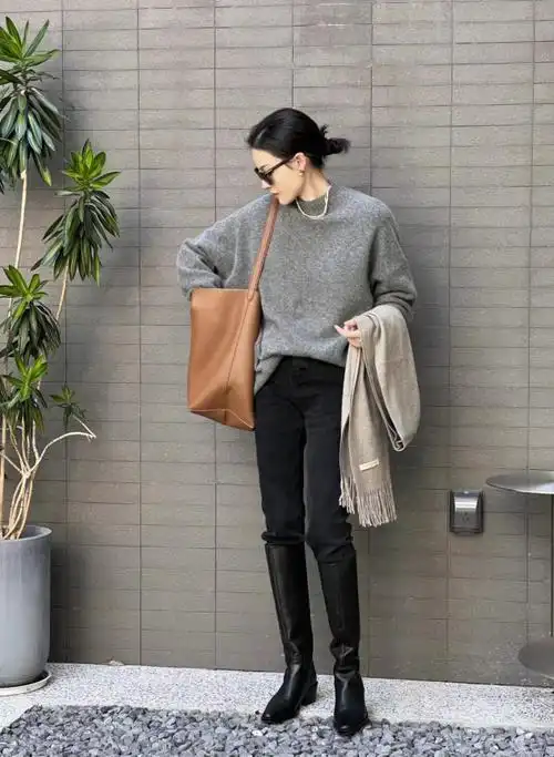 每年秋冬必流行的"长筒靴",今年这么搭,优雅气质好养眼|松下|长筒靴