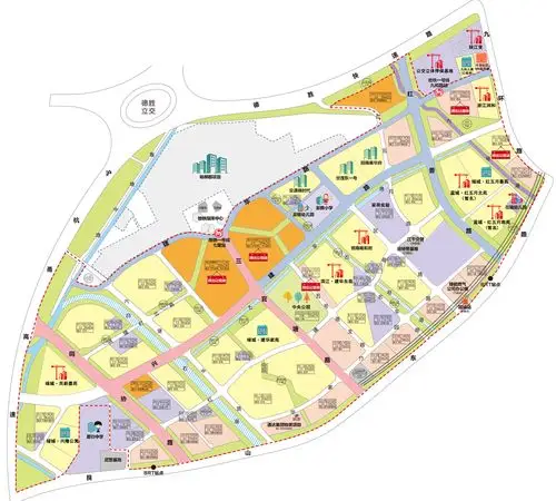 艮北新城现状规划图