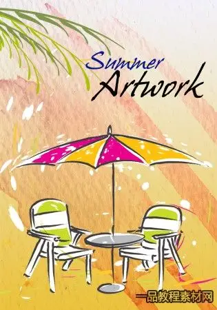 卡通手绘创意插画海报素材