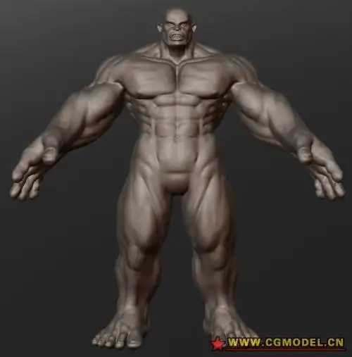 异形 肌肉 写实_ayaki作品_人物异形怪物_cg模型网