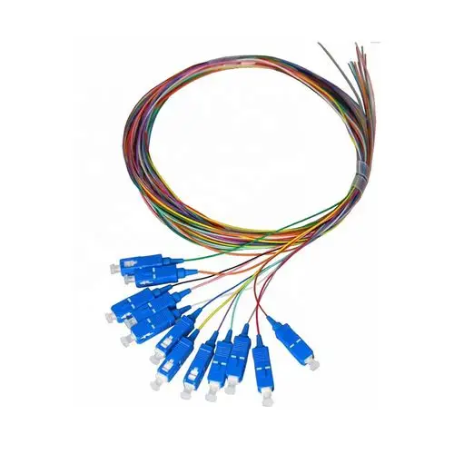 sc apc upc st lc 连接器 12 芯光纤猪尾 g655 光纤光纤