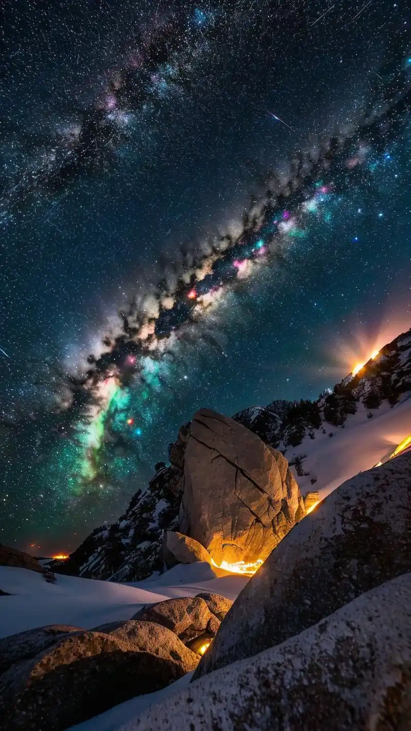 90高清8k星空手机壁纸,全屏震撼!