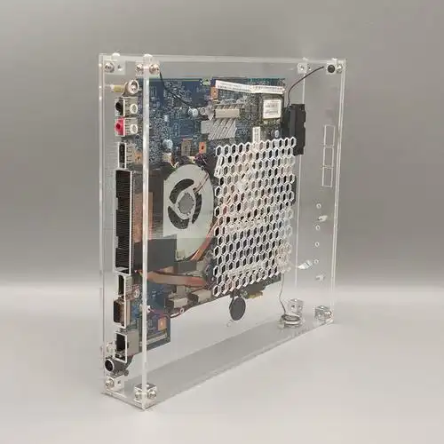 笔记透明路由电脑笔记本机箱侧板机主主板尘网防尘双层diy组装炫