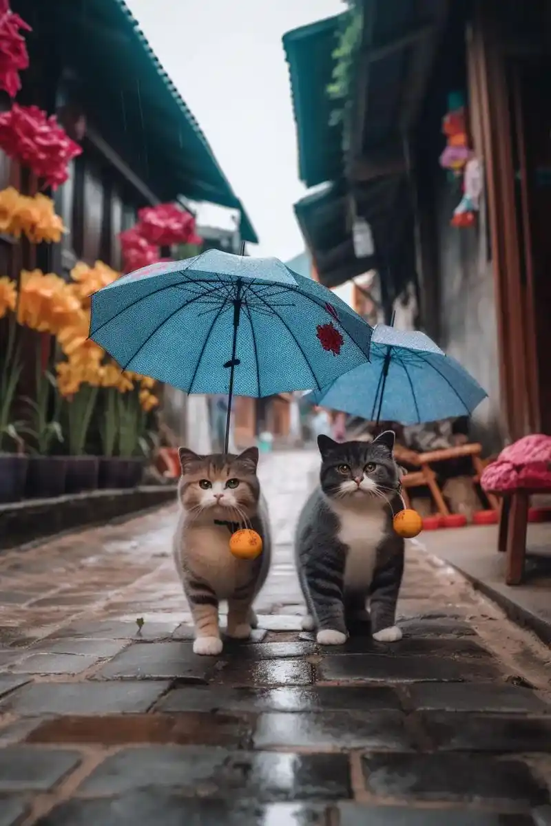 好运小猫咪:我就是那个为你雨中打伞的.被艾特的人都 - 抖音