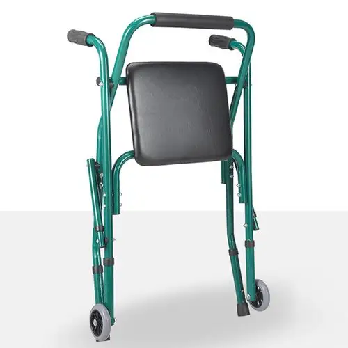 老人助行器行走代步椅走路辅助器助步器带轮可推可做步行器助力器