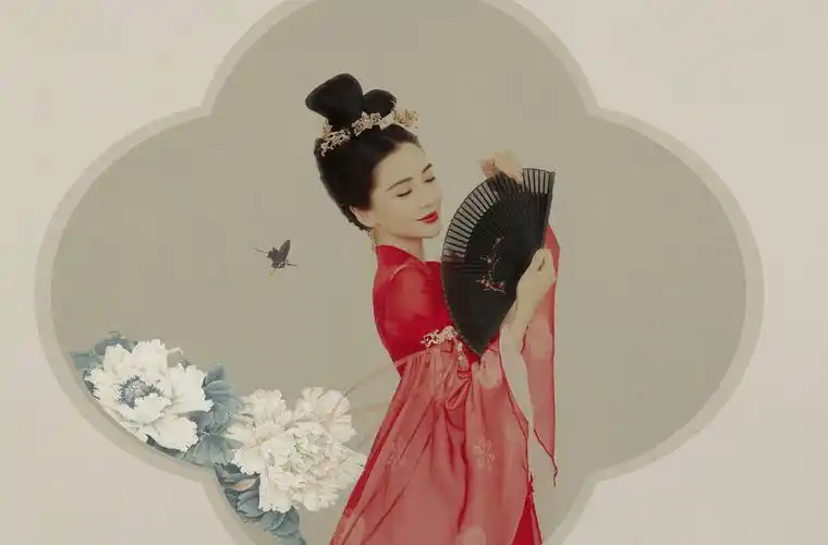 angelababy出席活动造型公开,古风红衣时尚大气,网友:可惜了_古装