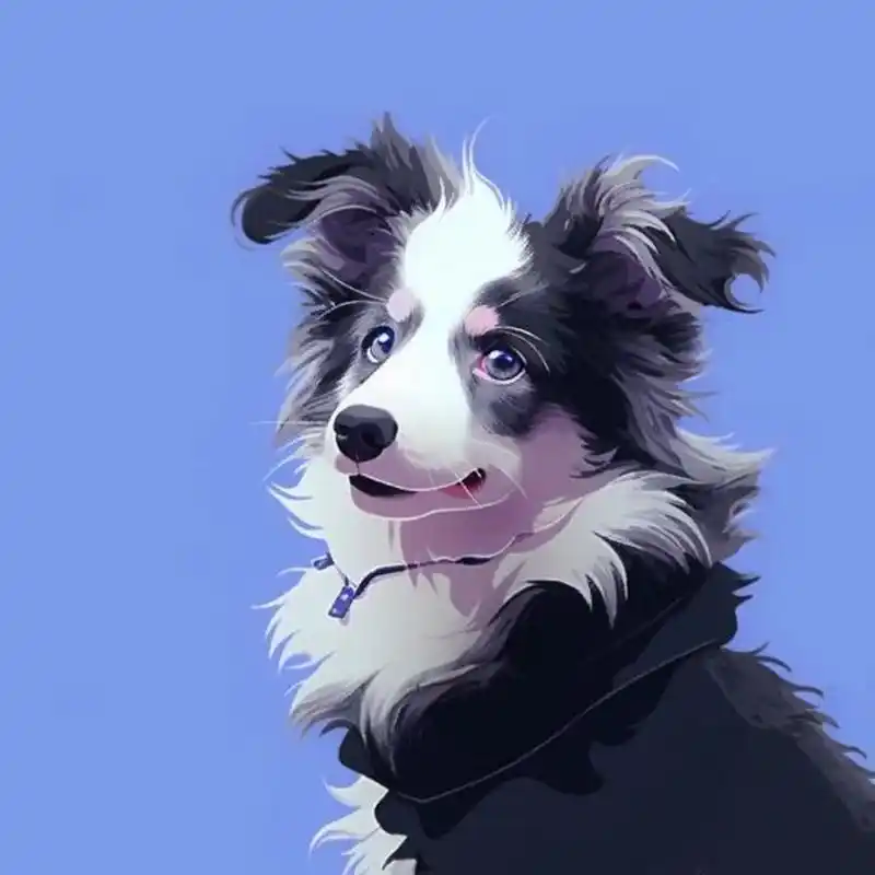 98超级帅气的陨石边牧狗狗头像～ 98陨石边牧可太帅了叭