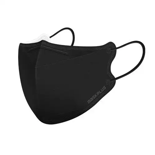 口罩一次性3d立体防晒防尘四层有熔喷布透气女神黑色男易呼吸 - mask