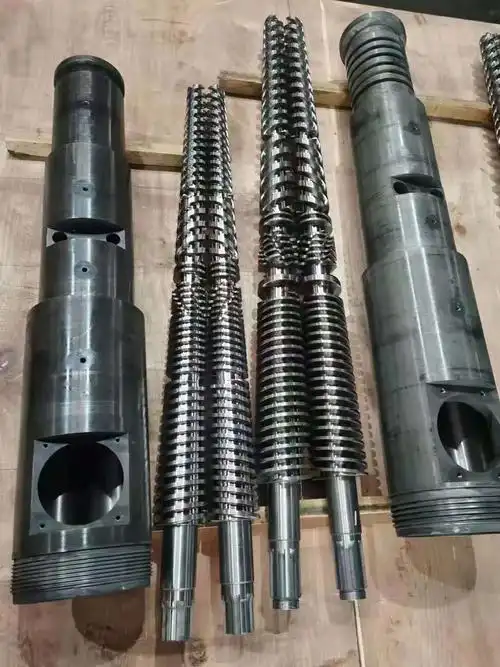 注塑机锥形双螺杆 厂家直供挤出机双螺杆 橡胶机锥形双螺杆