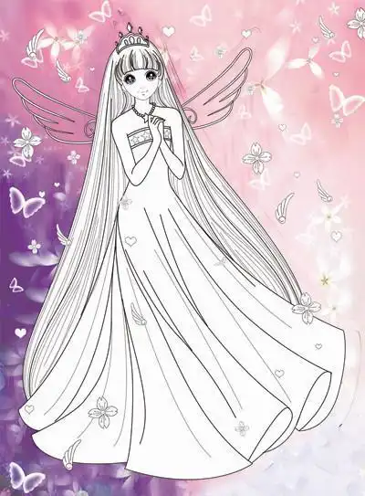 简笔画公主简单又漂亮美少女可爱