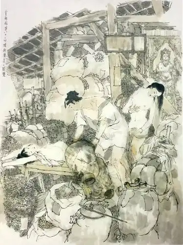 戴敦邦绘 《金瓶梅》全本中的40幅.