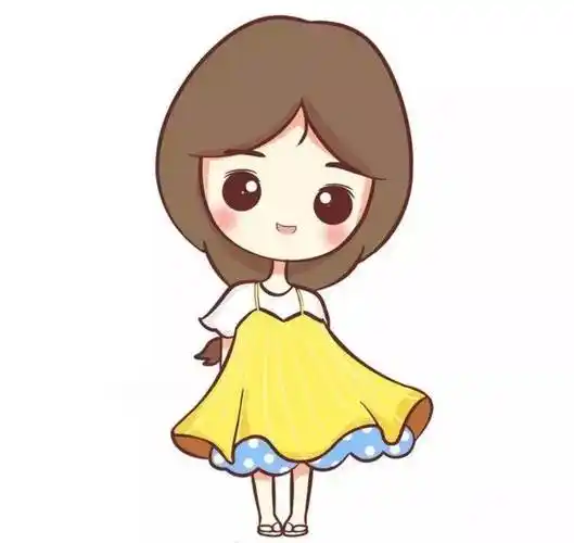 少女简笔画 少女简笔画q版