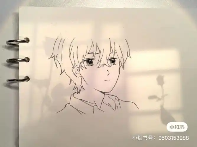 今天画帅气男生带过程