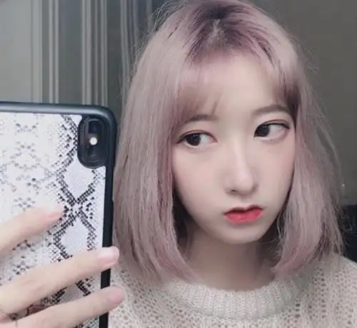 2021适合的新发色:iu同款渐变星空紫