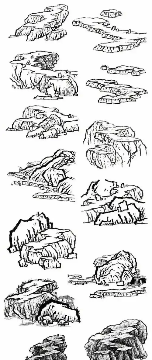 山水画基本功.#书画