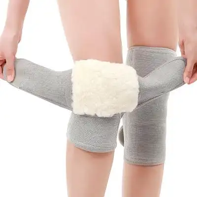 羊毛护膝保暖老寒腿男女士秋冬季羊绒加厚老人护膝盖保暖防寒骑车_雷