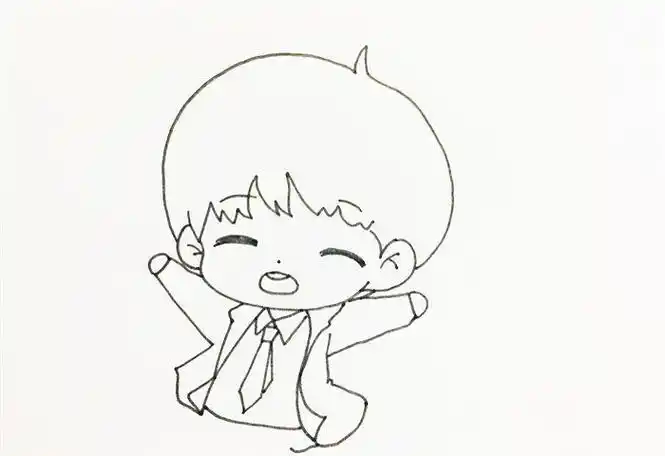 一步一步教画易烊千玺人物简笔画简笔画大全