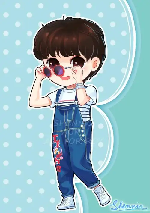 王源卡通形象 cr:logo