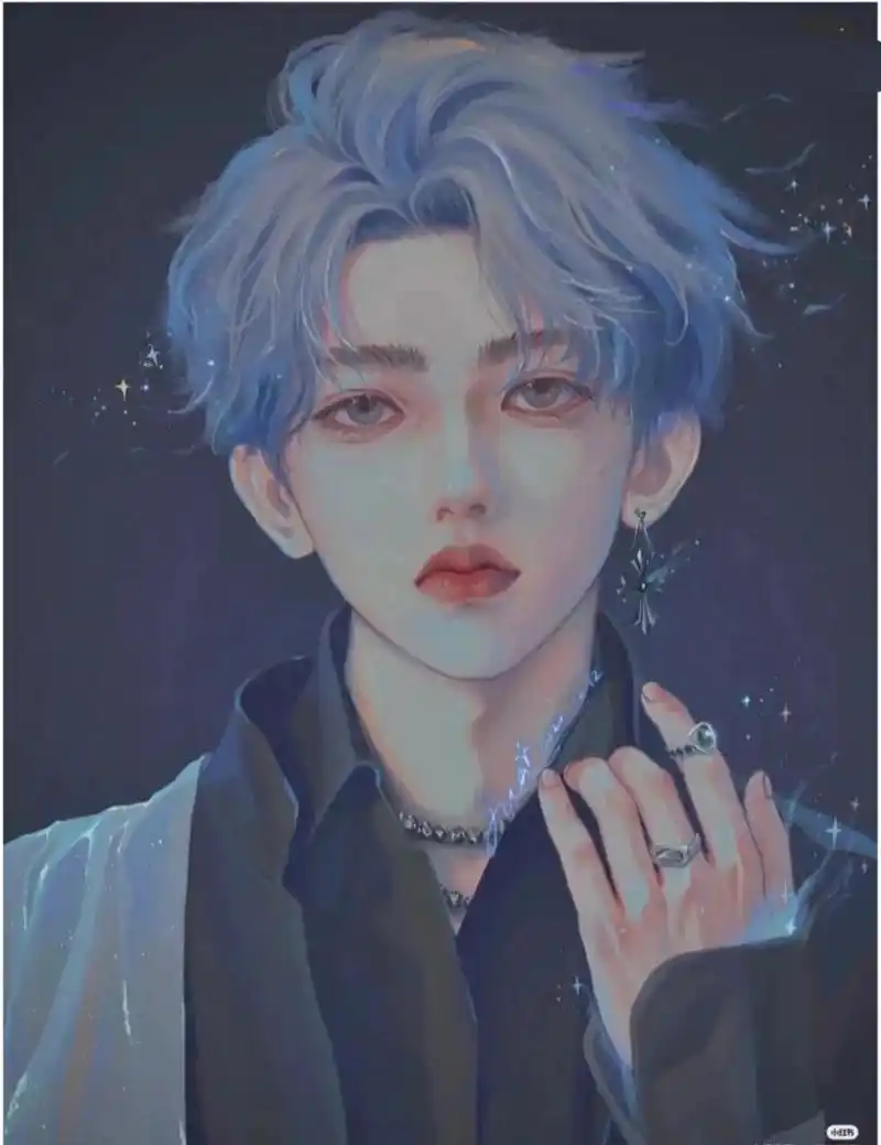 蔡徐坤动漫头像0000第二弹关注点赞谢谢 真的超适合当头像.